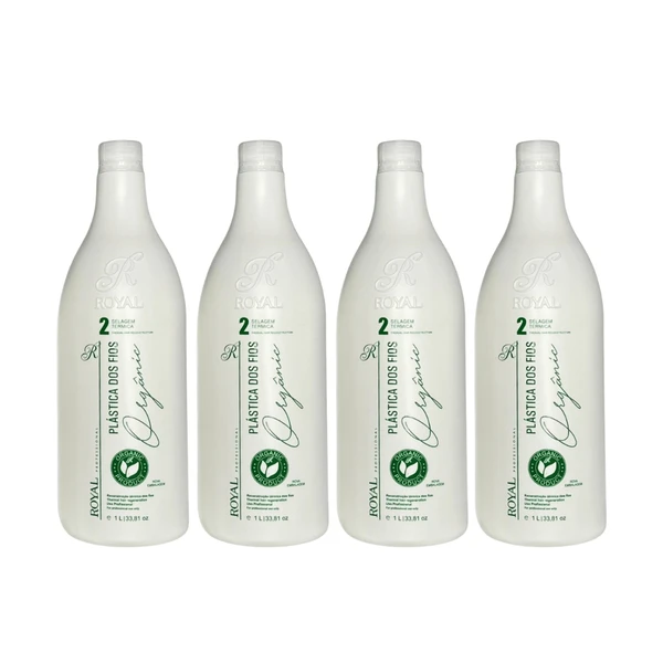 Kit c/4 Selagem Plástica dos Fios Orgânic Royal Passo 2 - 4x1l