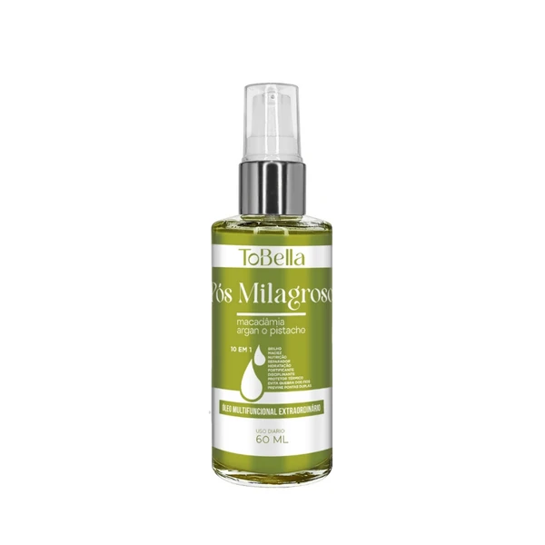 Óleo Capilar Pós Milagroso Tobella - Uso Obrigatório 10 em 1 - 60ml
