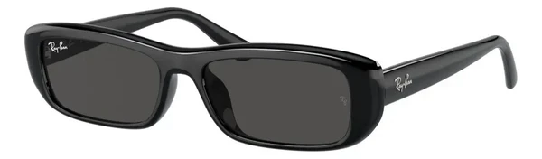 Óculos De Sol Ray-ban Sol Rb4436 M Cor Preto Com Moldura Padrão De Acetato Preto