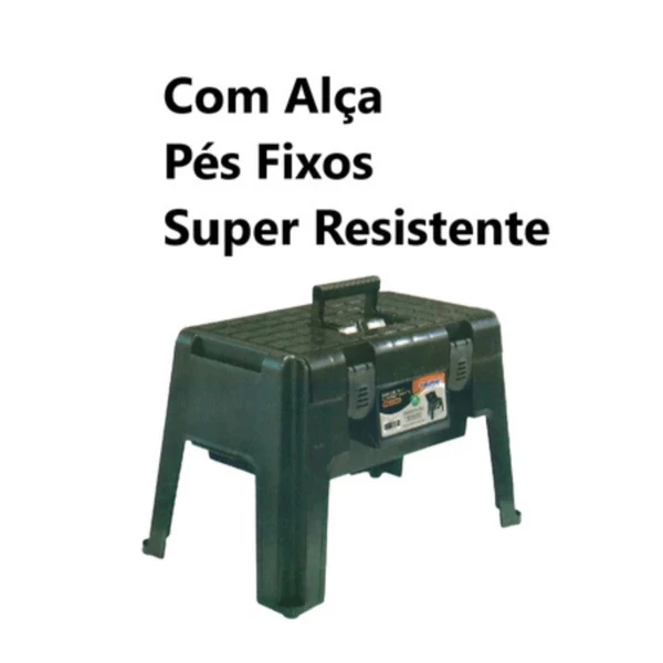 Banqueta Plástica com Compartimento Arqplast Banqueta com Caixa de Ferramentas Banqueta para Manicure Banco Pescaria