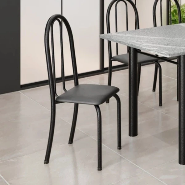 Kit 6 Cadeiras Tubular 96x36x41 Cm Iris B
