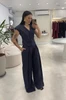 CONJUNTO CALÇA AMPLA/BLUSA DECOTE V