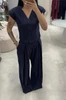 CONJUNTO CALÇA AMPLA/BLUSA DECOTE V