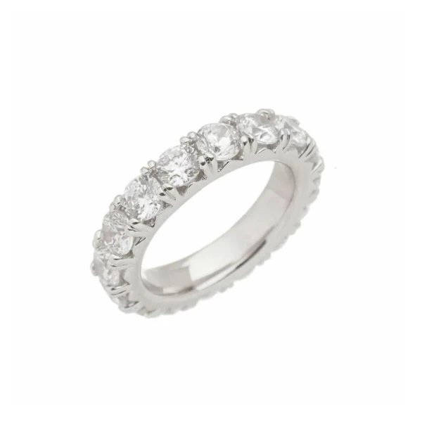 Aliança glow bride zircônias incolores Dourado Banhado a Ouro 18k Elegante Presente Feminino