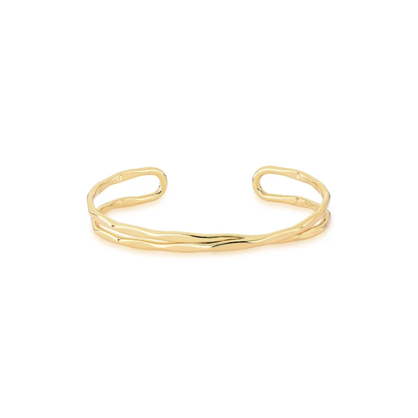 Bracelete Feminino Aberto ? Design Orgânico Minimalista