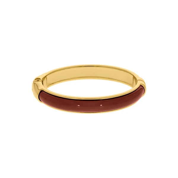 Bracelete Feminino com detalhes em resina Dourado Banhado a Ouro 18k Elegante Presente Feminino