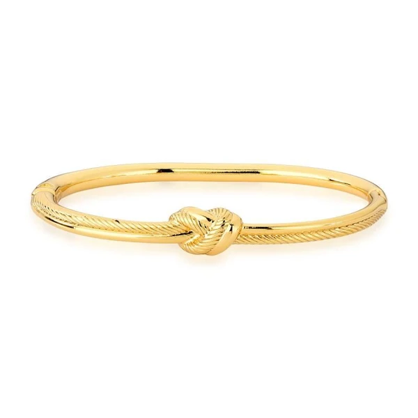 Bracelete Feminino nó Dourado Banhado a Ouro 18k Elegante Presente Feminino