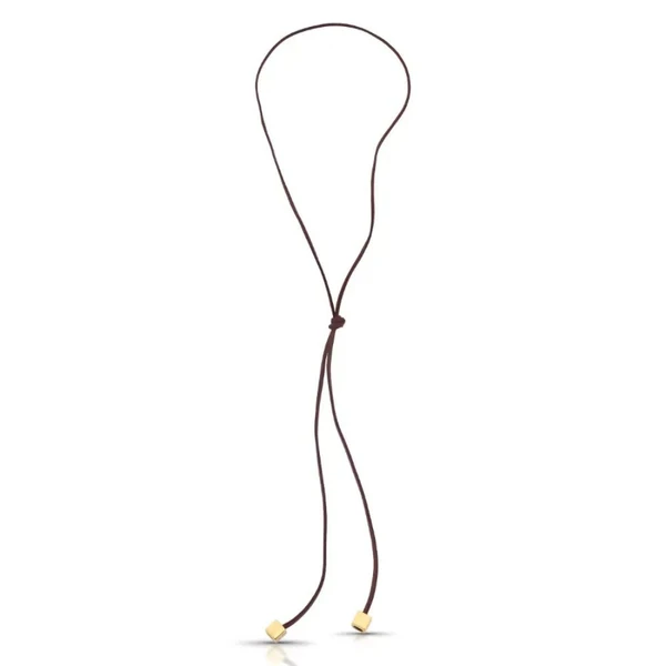 Colar Feminino de camurça Dourado Banhado a Ouro 18k Elegante Presente Feminino
