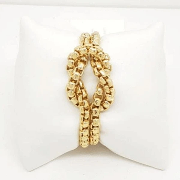 Pulseira Feminina de elos com infinito Dourado Banhado a Ouro 18k Elegante Presente Feminino