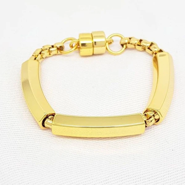 Pulseira Feminina de elos com tubinhos Dourado Banhado a Ouro 18k Elegante Presente Feminino