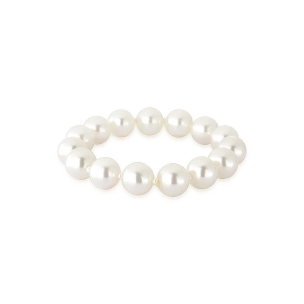 Pulseira Feminina de pérolas shell Dourado Banhado a Ouro 18k Elegante Presente Feminino