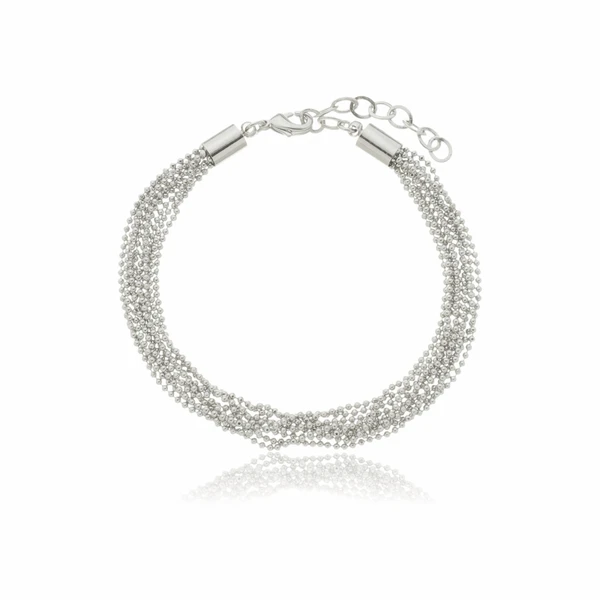 Pulseira Feminina vias drop chain Dourado Banhado a Ouro 18k Elegante Presente Feminino