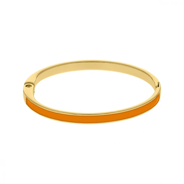 bracelete com resina colorida Dourado Banhado a Ouro 18k Elegante Presente Feminino