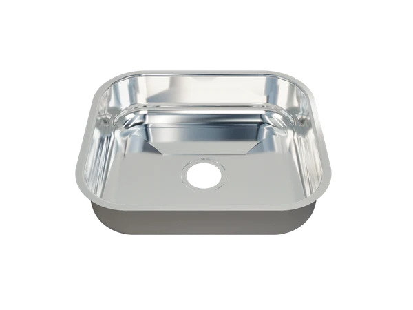 Cuba de aço inox para cozinha N03R Brilhante