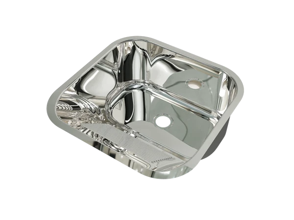 Tanque de aço inox AISI304 para lavanderia modelo S-400 Brilhante