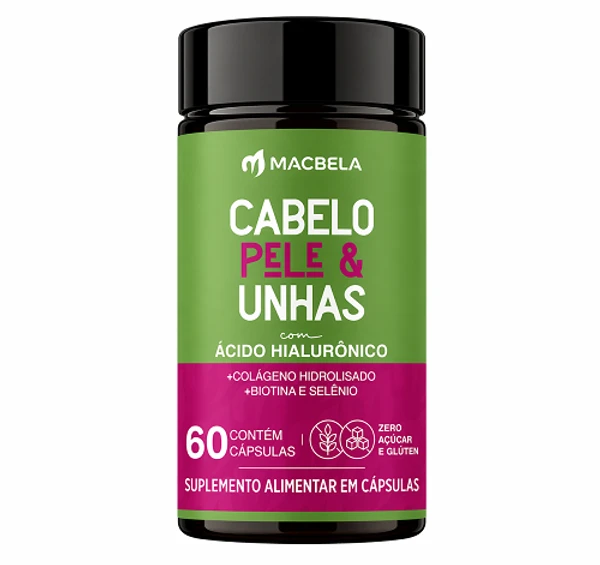 Cabelo, Pele e Unha Suplemento Macbela de Beleza