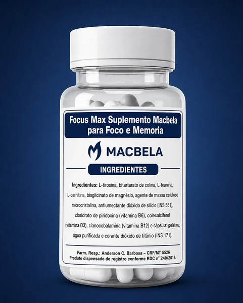 Focus Max Suplemento Macbela Foco e Memoria