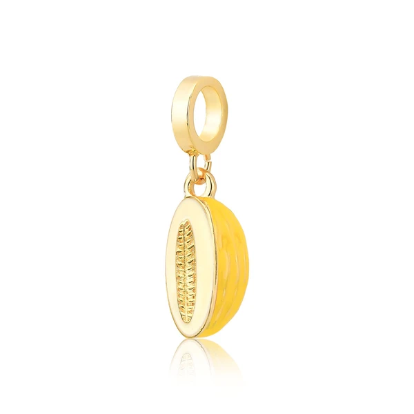 Charm Melão Revestido em Ouro