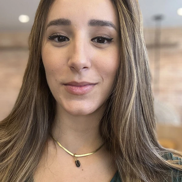 Choker Fita Diamantada com Grão de Café Revestida em Ouro