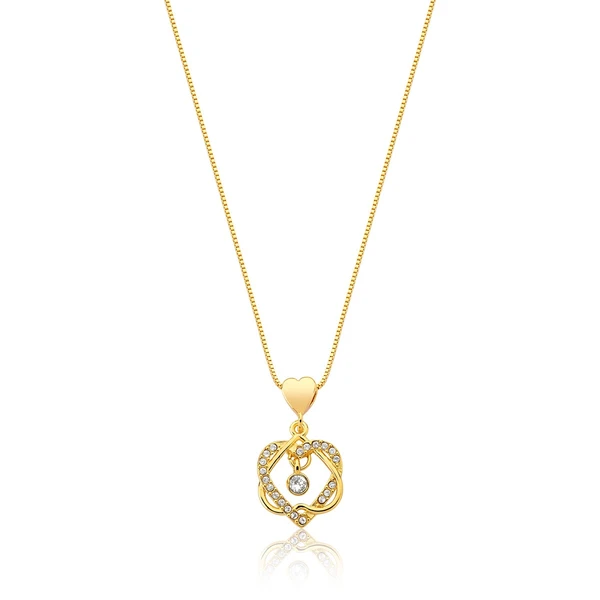 Colar Eterno Amor Revestido em Ouro