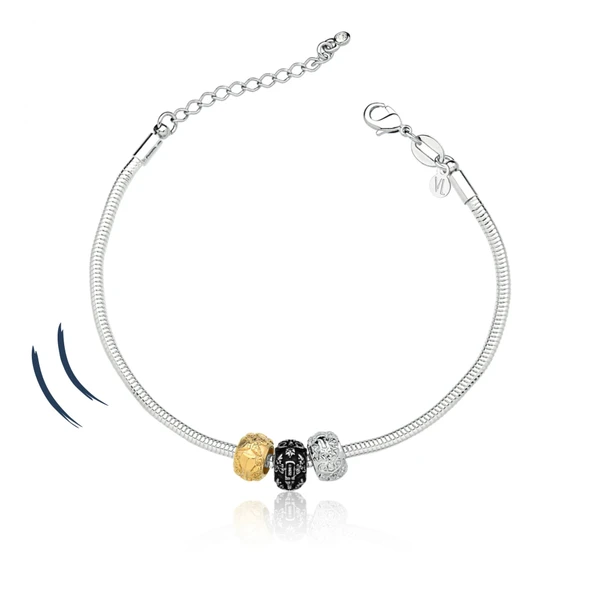Pulseira Du Vin Revestido em Metais Preciosos