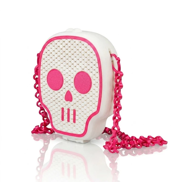 Bolsa formato de caveira