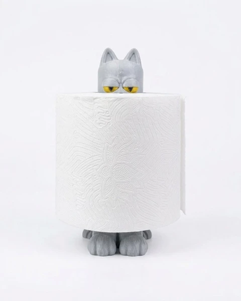 Gato em um Rolo ? Porta-Papel Higiênico