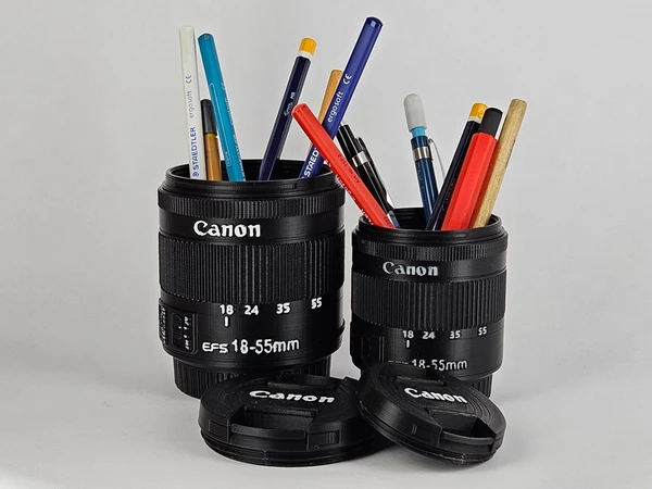 Recipiente para quardar Objetos, Lente Canon