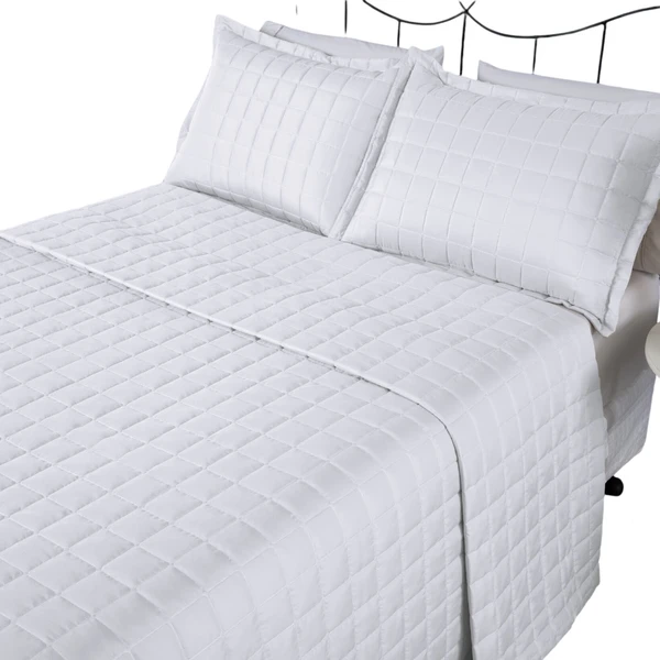 Cobre Leito Queen Soft 3pç 100% Poliéster - Branco