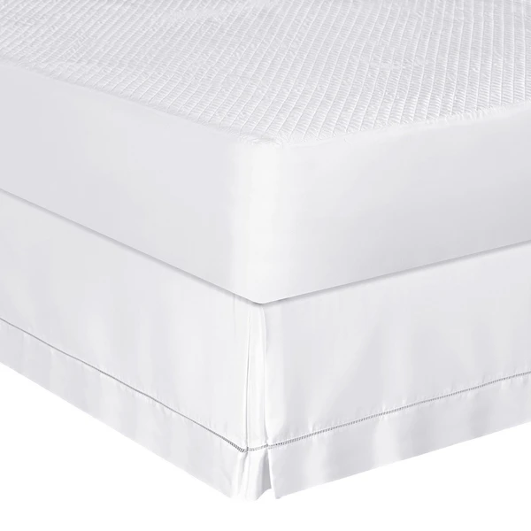 Saia Box King Ponto Palito Percal 300 fios - Branco