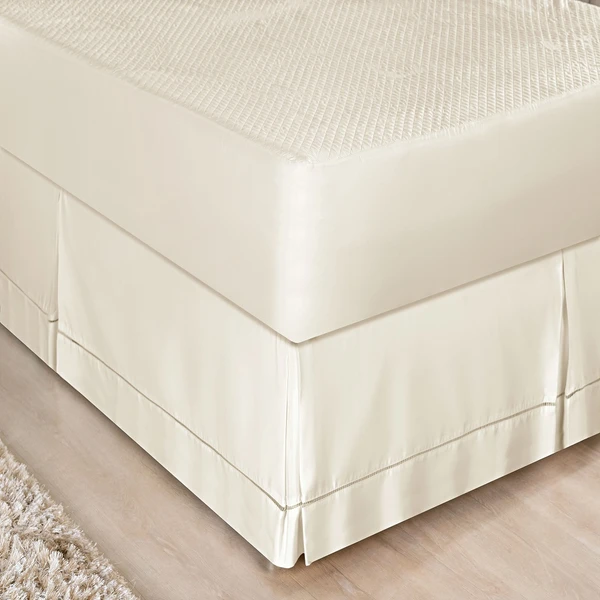 Saia Box Queen Ponto Palito Percal 300 fios - Palha