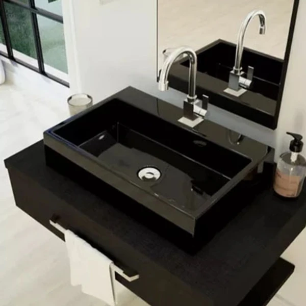 Cuba De Apoio Sobrepor Retangular PVC 44x34 Banheiro Lavabo