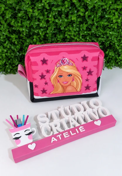 Kit 20 unid Necessaire Personalizada para Brinde (Escolha seu Tema)
