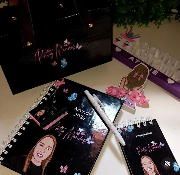 Kit Agenda Luxo Personalizado Exclusivo