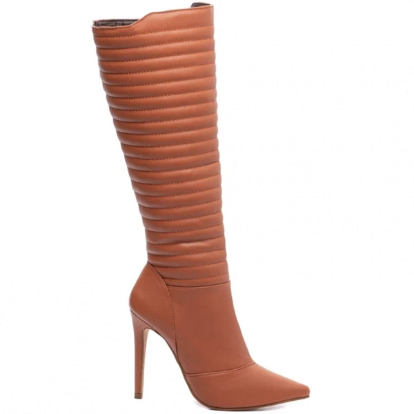 Bota Feminina Cano Alto Bico Fino com Salto 12cm - Elegância e Estilo