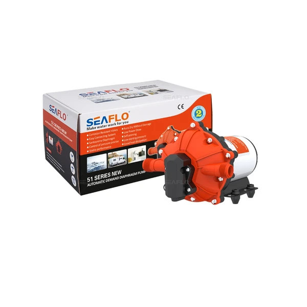 Bomba De Pressurização 5,0gpm 12v 18,9l/min 15a 60psi 51s