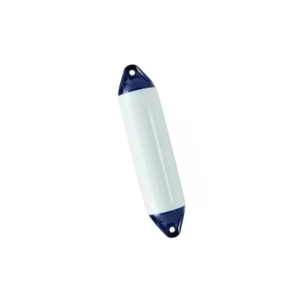 Defensa F0 Branca Topos Azul 11.4x40.6cm / 4.5x16