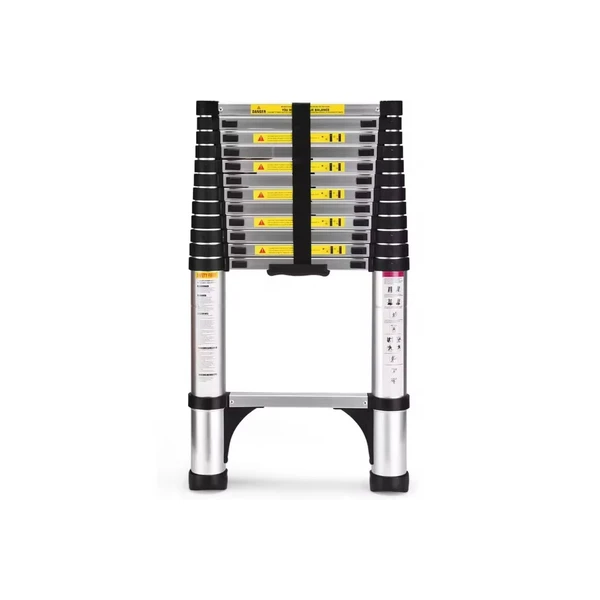 Escada Telescópica Inox Retrátil Multifuncional 11 Degraus