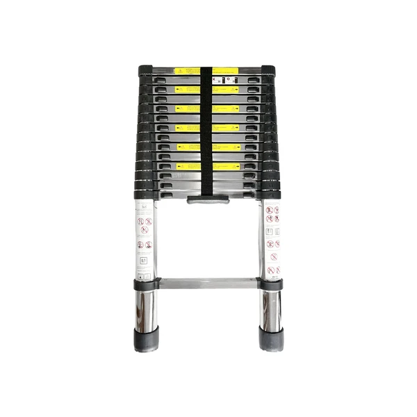 Escada Telescópica Inox Retrátil Multifuncional 7 Degraus