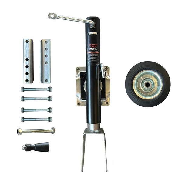 Roda Pedestal Reboque Carreta 680kg / 1500 Lbs Escamoteável