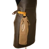 Avental de Couro Legítimo Churrasqueiro Premium - Marrom Smoky