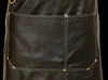 Avental de Couro Premium PRETO c/ Bolsão - Churrasco - Moonshine