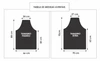 Avental de Couro Premium PRETO c/ Bolsão - Churrasco - Moonshine