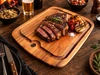 TÁBUA DE CHURRASCO E COZINHA 35x28cm - TECA PREMIUM
