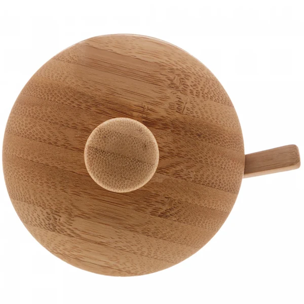 Açucareiro de bambu com colher Verona Lyor 10x10x8