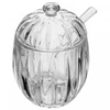 Açucareiro de cristal com colher Still Lines Wolff 7,5x7,5x11