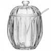Açucareiro de cristal com colher Still Lines Wolff 7,5x7,5x11