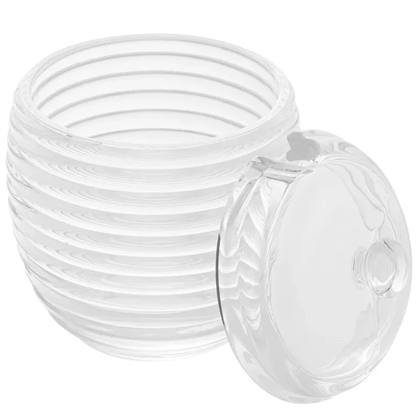 Açucareiro de cristal com colher e tampa Colmeia Lyor 210 ml