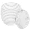 Açucareiro de cristal com colher e tampa Colmeia Lyor 210 ml