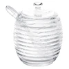 Açucareiro de cristal com colher e tampa Colmeia Lyor 210 ml